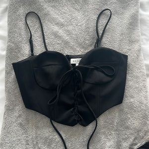 ACOA Black Corset Top